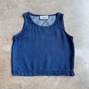 Vintage Citywear Petite Denim Shell Tank